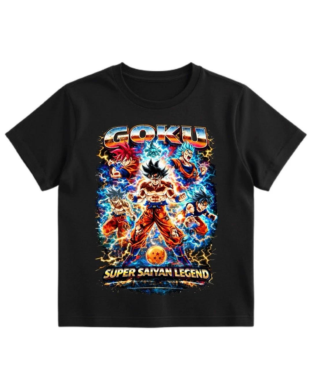 Dragon Ball Z Goku Super Saiyan Graphic Black Short Sleeve T-Shirt 4X 4XL