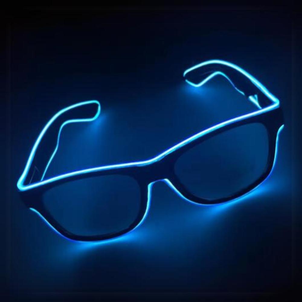 Glowing glasses LED gadget party funny blue frames St. Andrew's Day