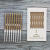 New Gold-plated Colored Box Pencil 8-pack Cake Candles, Electroplated Flat Rod Gold and Silver Party Candles