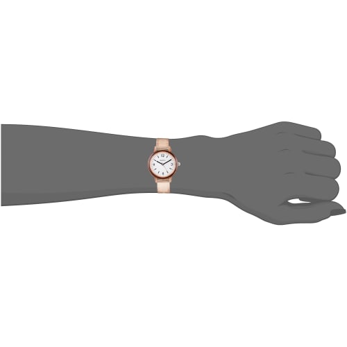 Fieldwork Analog Watch with Frappe PVC Strap, Women's, Brown, YM048-4