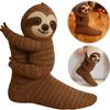 3D Dyresokker Strikkede Dovendyr Klemmer Sokker Håndheklet For Julestrømpe Kvinner