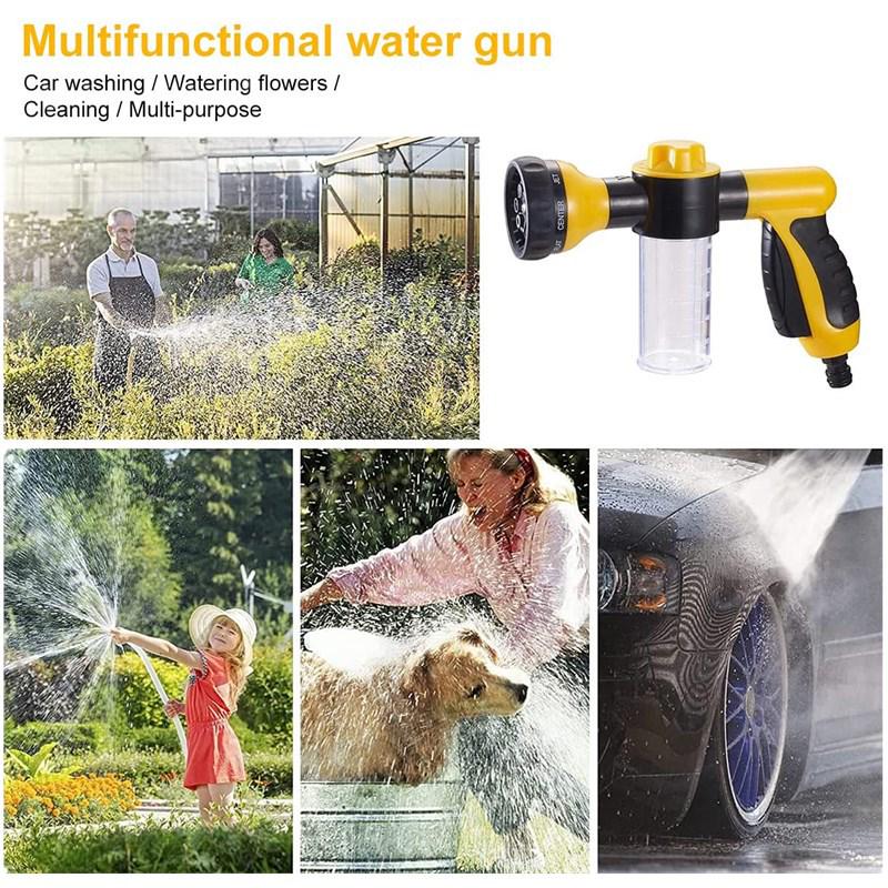 High-Pressure Car Wash Foam Gun with Quick Hose Connector for Garden and Home Use