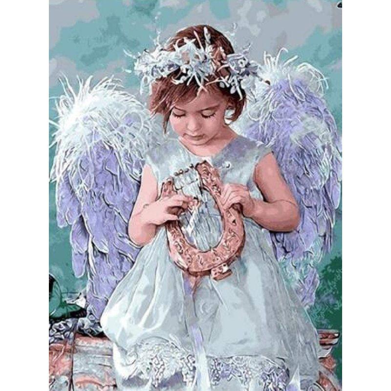 

5D DIY Алмазная картина Фигура Пейзаж Животное Полная дрель Круглая картина Стразы Алмазная вышивка Ручной Декор Full Round 20x30CM