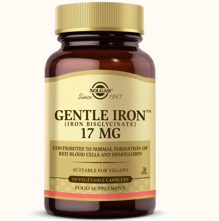 

Solgar Gentle Iron 17 Mg 90 Capsules Food Supplements