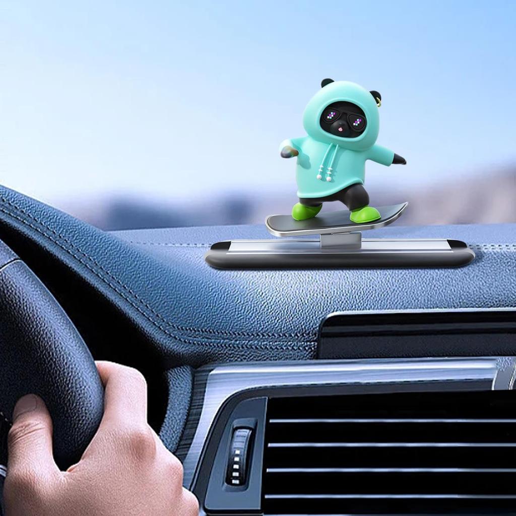 Skateboard Bear Dashboard Ornament Skateboard Bear Car Decoration Skateboard Bear Car Ornament Car Dashboard