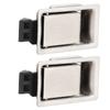 Pair of Toolbox Handle Latch Stainless Steel Flush Mount Fit Paddle Handle Latch for RV Boat Trailer