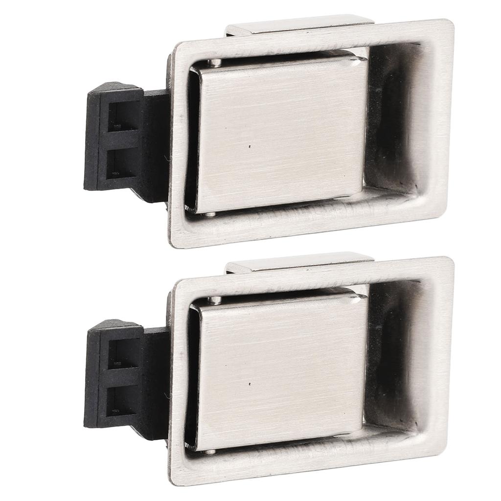 Pair of Toolbox Handle Latch Stainless Steel Flush Mount Fit Paddle Handle Latch for RV Boat Trailer