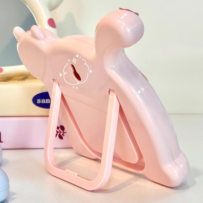 Dopamine Style Makeup Mirror Kawaii Cat Shaped Cosmetic Mirrors for Women Adjustable Wall-mounted Mirrors Wholesales 2025 New