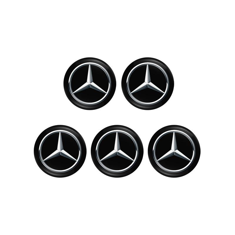 MEA4   14mm Car Key 3D Aluminum Logo Replacement Sticker Accessories For Mercedes-Benz GLC X253 X254 C-Class W205 W206 A-Class W177 GLA