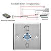 Door Access Control System Exit Button Door Push Release Switch With Indicator Light