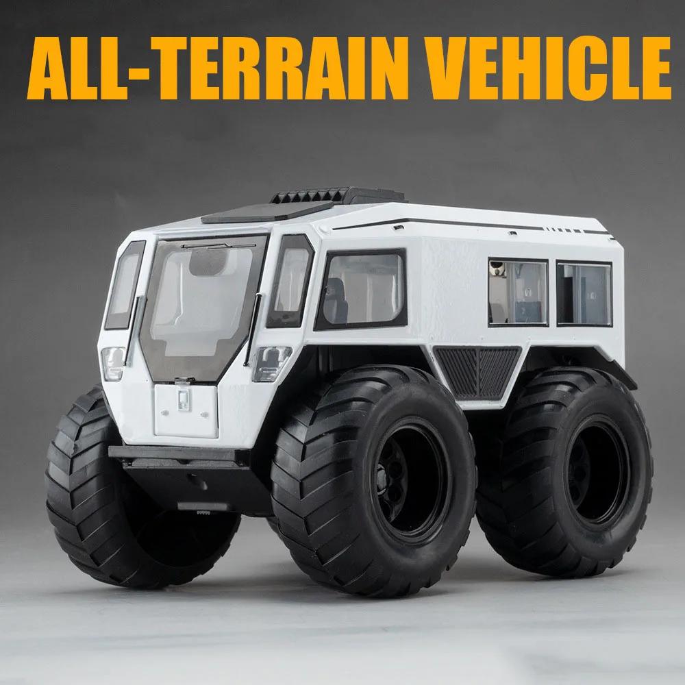 

1/24 Russia All-terrain Vehicle Alloy Models Toys Diecast Doors Opened Sound Light Pulll Back Off-road Cars Children s Toy Gifts белый