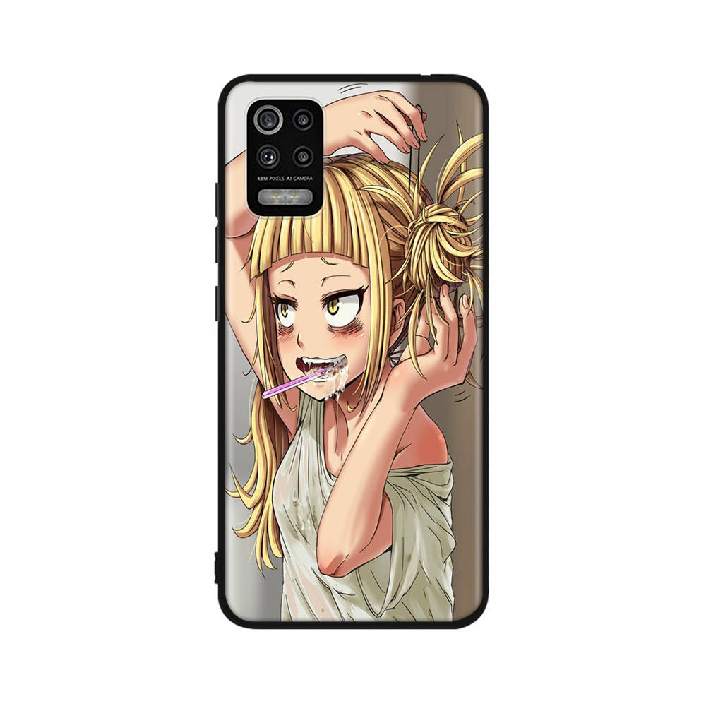 DT3 Hero Academia Toga Case for iPhone 16 15 Plus 14 13 12 11 Pro 8 7 6S 6 SE 5S X XR XS Max Realme C30 C33 C31 9I Huawei P30 Black Soft Cover