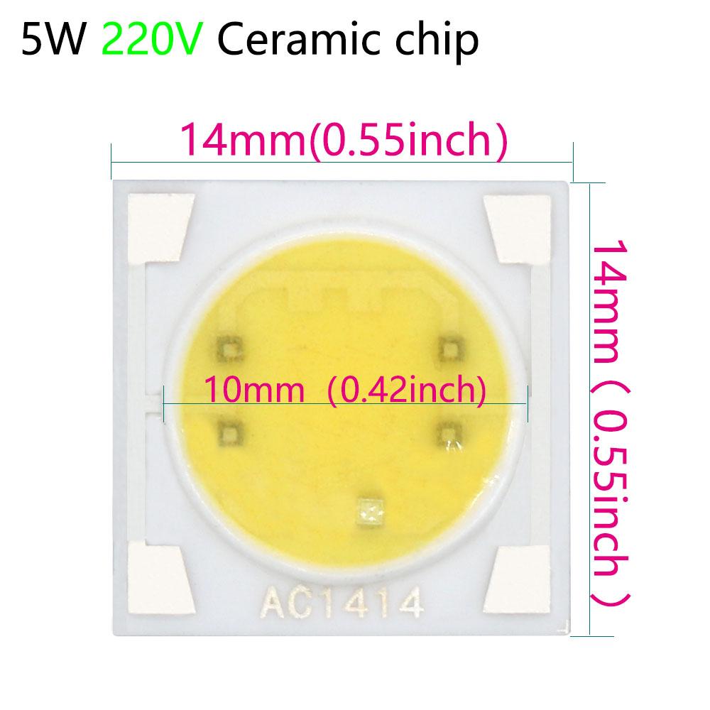 Puce LED COB 50w ampoule LED Haute Puissance led 220v 10W 20W 30W 5W ampoules Lampe 220V Matrice LED Pour projecteur d'extérieur KTY