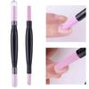 Dual-Ended Quartz Scrub Stick Round Nail Pusher Pen Portable Nail File  Nail Care Tool