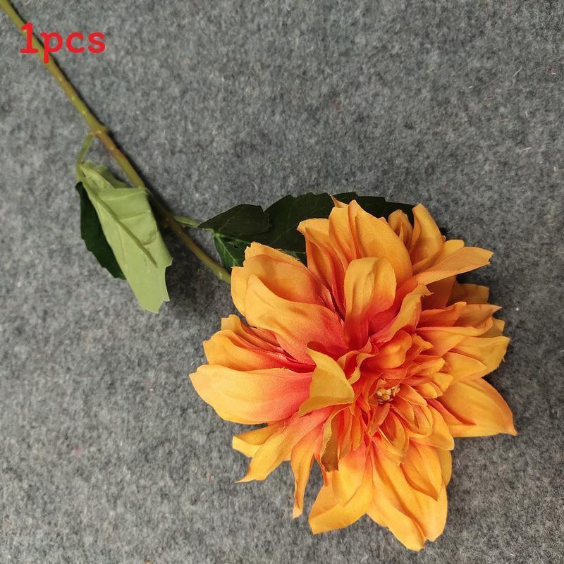 Single Artificial Dahlia Stem For Party Decoration And Bridal Arrangement Gift
