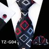 Plaid Formal Wear Men'S Tie Pocket Towel Cuff Three-Piece Set