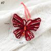 Christmas Ornament Red Velvet Christmas Tree Pendent Bowknot Elk Christmas Bells Xmas Tree Ornaments 2027 New Year Decor 7