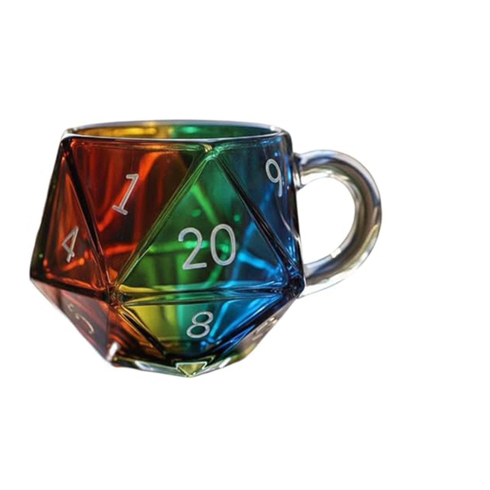 

Dice Mug, Polyhedral Dice Coffee Cup With Handle, Game Mug For RPG Lovers, Game Night Mugs Gift For Lovers One Size