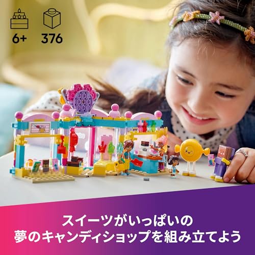 LEGO Friends Heartlake City Süßigkeitenladen Spielzeug, Geburtstagsgeschenk, Lernbausteine, Rollenspiel für Mädchen und Jungen ab 6, 7, 8 und 9 Jahren, Modell 426