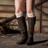 Fashion Cute Crochet Knit Leggings Knee High Boot Socks Leg Warmers