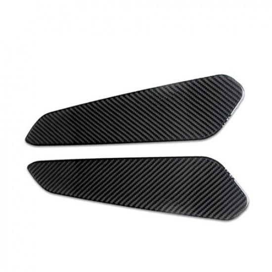 2Pcs Carbon Fiber Gear Shift Side Panel Cover Trim For Porsche Macan 2014-