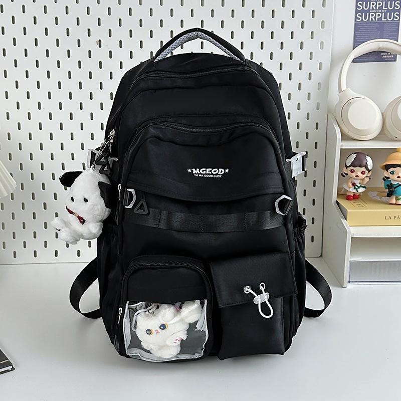 New Japanese schoolbag female ins campus students junior high school senior sense backpack large capacity tooling backpack