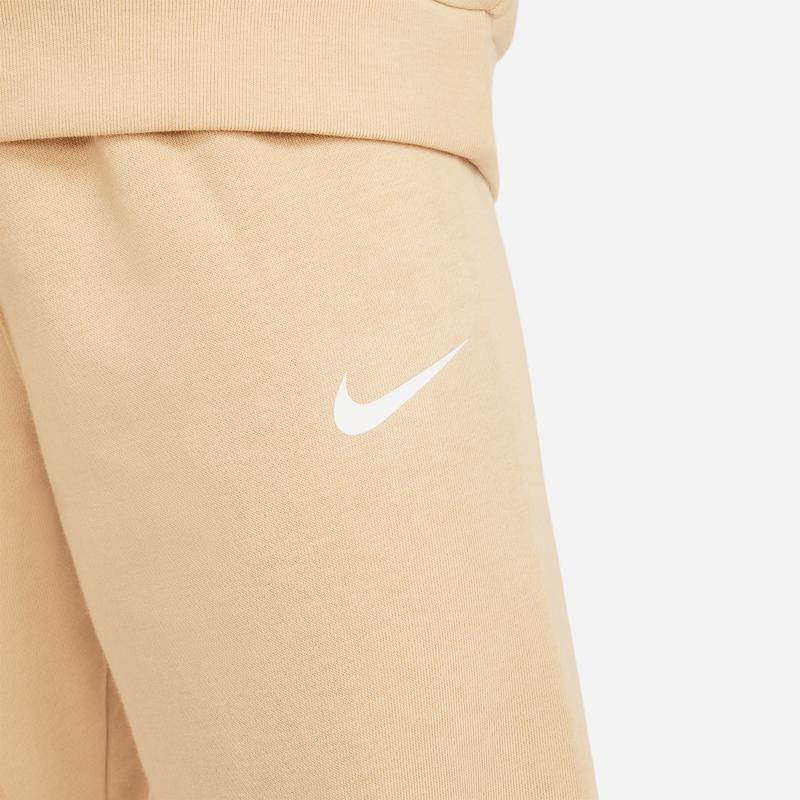 Nike Logo Print Fleece Sweatshirt And Jogger Set Kids Activewear Yellow FD5014-252