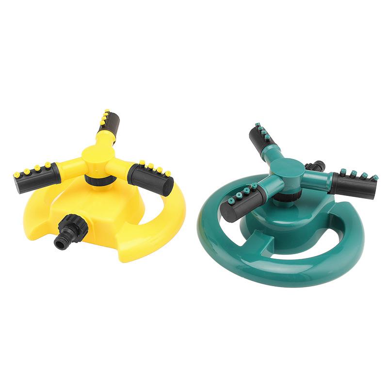 360 Degree Automatic Rotating three-pronged sprinkler irrigation rotating sprinkler independent flower watering sprinkler