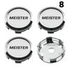 4PCS OD 60MM / ID 56MM Cap For Rims WORK EMOTION EQUIP MEISTER VS Emblem Wheel Center Cap Sport Car Logo Wheel Cover Hub Caps