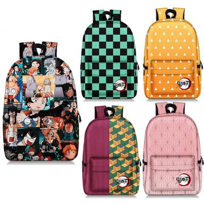 Anime Demon Slayer Backpack Waterproof Student School Bags Boys Girls Bookbag Cosplay Travel Bag Knapsack Fashion