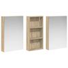 Bathroom Cabinet Set 3 Pcs 110 X 10.5 X 60.5 Cm Particleboard