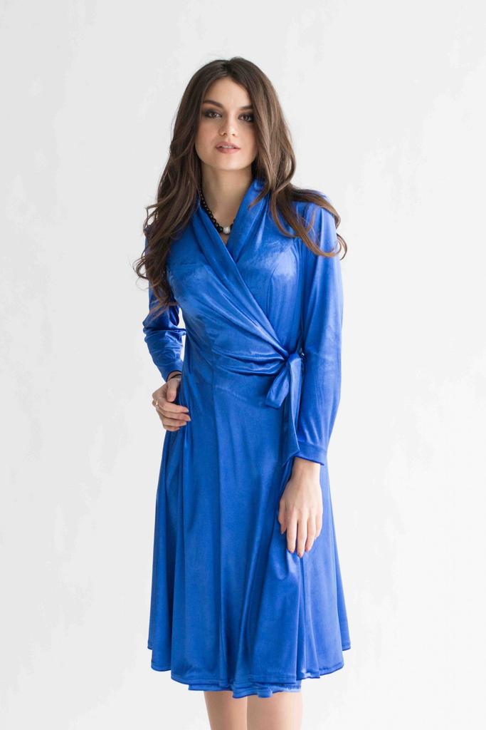 Velor Dress with Belt