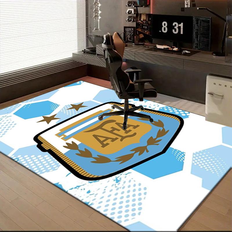 Argentina Football club Printed Office Carpet Chair Cushion Entryway Rug, Rugs for Living Room, Bedroom Christmas gifts