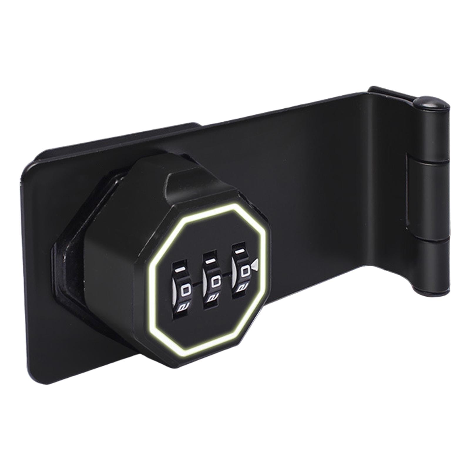 

Замок для шкафа без ключа 3-значный кодовый замок Замок-защелка с паролем для шкафов с маленькой дверцей, амбарной двери, ванной комнаты B