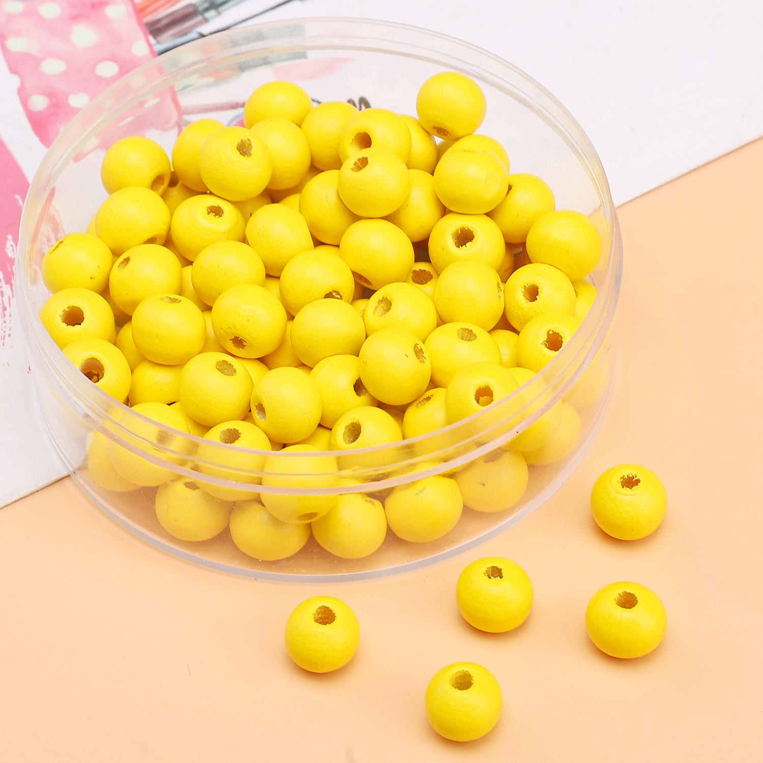 

Дерев яні намистини суцільного кольору 8 мм для DIY ювелірних виробів: Круглі, Пофарбовані спреєм, Ідеальні для браслетів, намист, підвісок та бісероплетіння. Approx 8mm, Hole 2mm