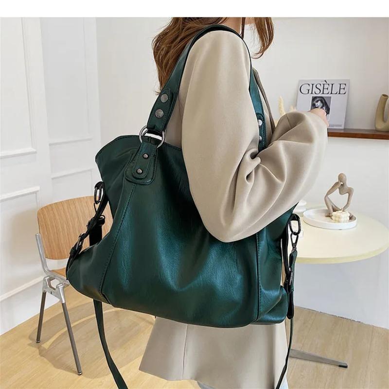 Große Tragetasche für Damen 2025 Neu im Modedesign Hohe Kapazität Leder Schulter-Seitentasche Damen-Shopper Handtaschen Geldbörse