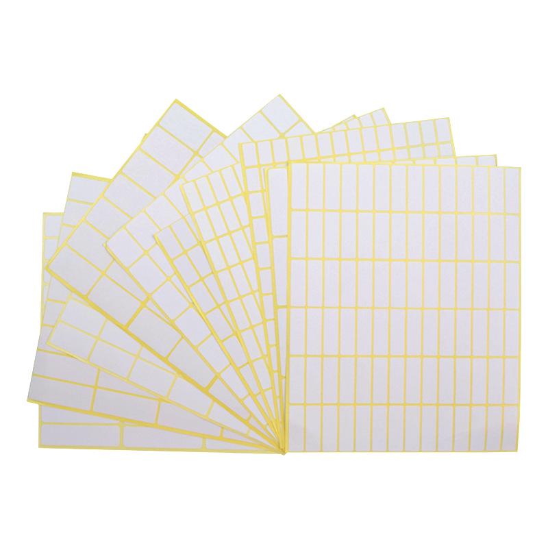 

A5 Self-Adhesive Mouth-Cut White Blank Stickers for Handwriting and Printing 212 (8x20mm) Single Sheet