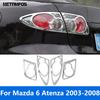 Rear Light Lamp Cover Trim For Mazda 6 M6 Atenza 2003-2007 2008 Chrome Taillamp Taillight Frame Protector Exterior Accessories