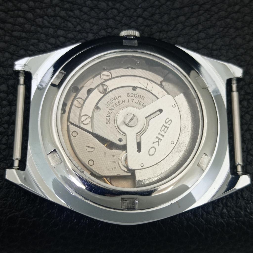 JAPAN VINTAGE REFURBISHED SEIKO 5 AUTOMATIC 6309A MENS WHITE WATCH a442594-1