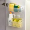 1Pcs Bathroom Home Kitchen Wall Mounted Storage Box Door Storage Rack