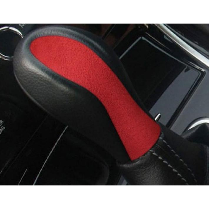 For Infiniti Q50 2014-2017 Red Alcantara Central Console Gear Shift Knob Trim 1X