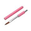 Acrylic Nail Art Brush Metal Handle Diamond Imitation Kolinsky Hair Painting Carving Pen Professional Manicure Beauty Tool