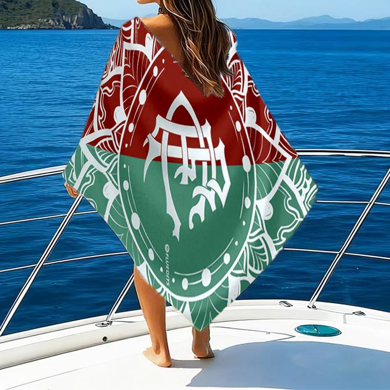 Flumi-nense Mandala Pattern Printed Beach Towel, Super Soft Microfiber, Perfect Gift Birthday, for Pool, Beach, Travel, for family and friends