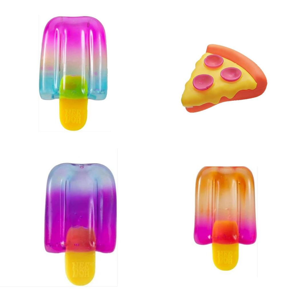 Needoh Pot à Glace Crème Glacée Cube Sensoriel en Silicone Pour Soulager le Stress et le Jeu Créatif