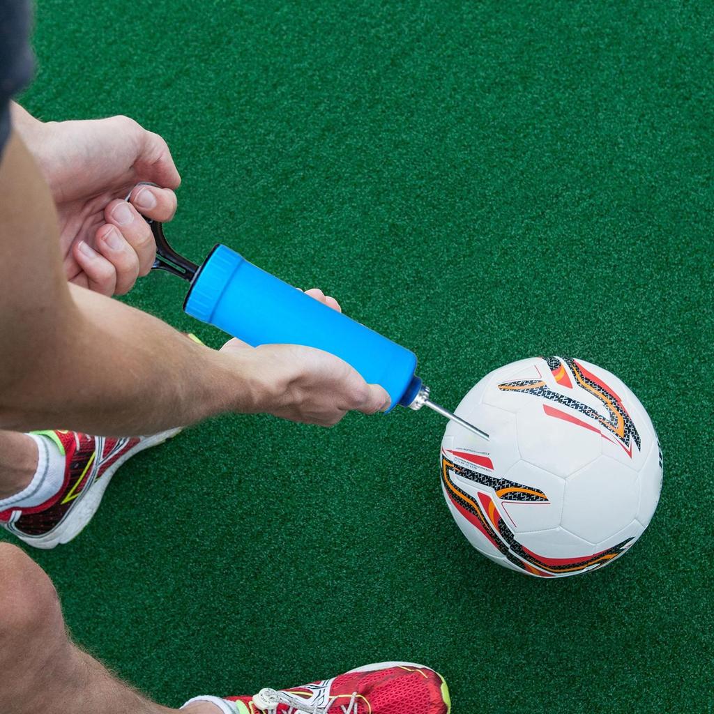 Air Pump for Balls Portable Sports Ball Hand Pump Blue Manual Air Pump with Needle Wear-Resistant Hand Pump for Basketball