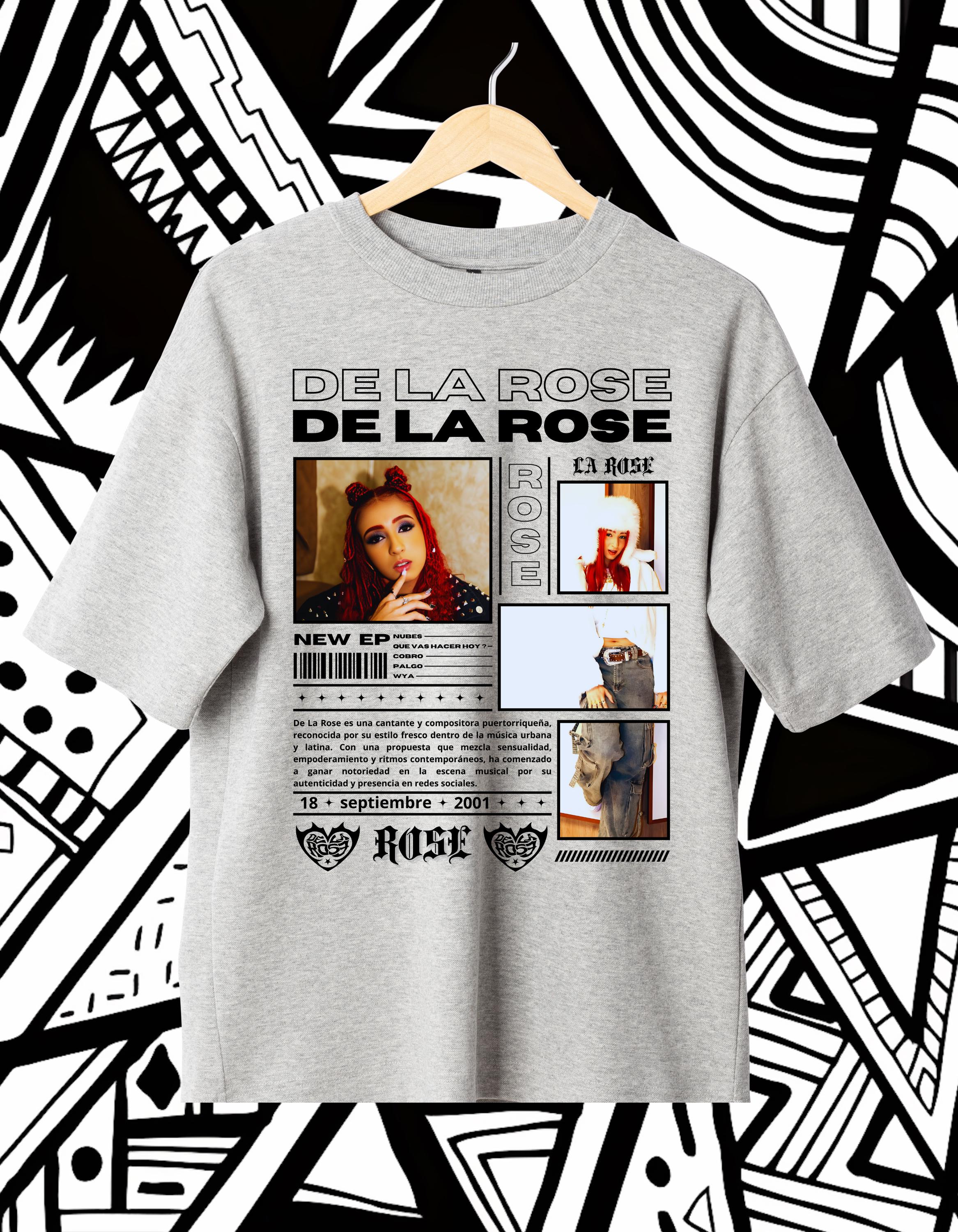 2025 Summer Bestseller 100% Pure Cotton De La Rose T-shirt Design for Men s Women s Street Trendy and Cool Plus-size Casual Top S