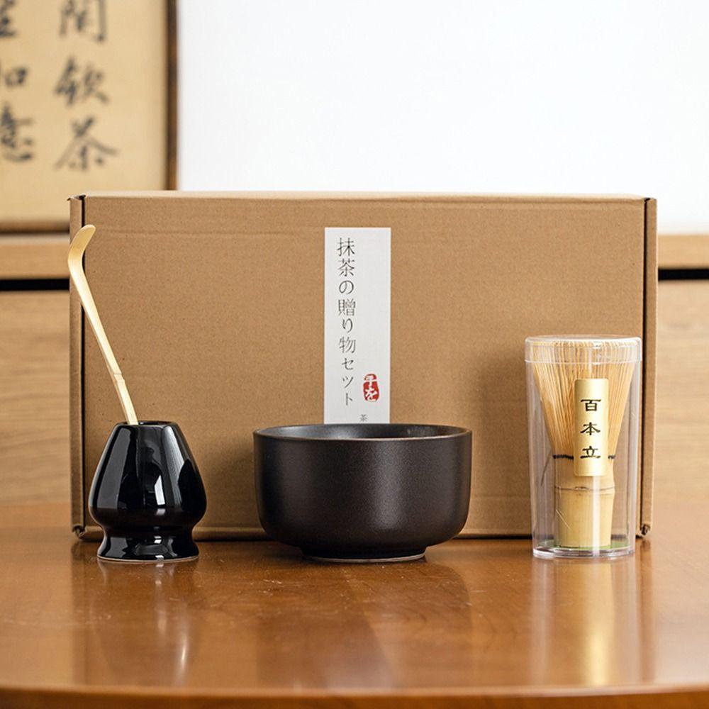 4/6PCS Reusable Matcha Whisk Set Food Grade Japanese Chasen Traditional Match Bowl Stirring