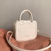Pu Small Square Bag For Women With Zipper Closure And Street Style For Casual Outings