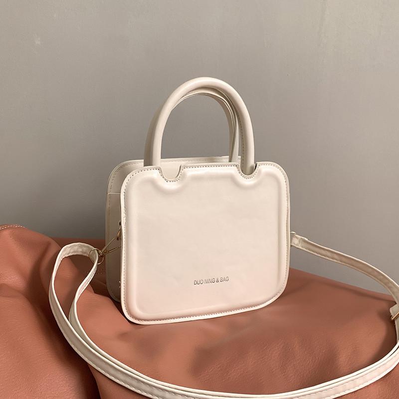 Pu Small Square Bag For Women With Zipper Closure And Street Style For Casual Outings