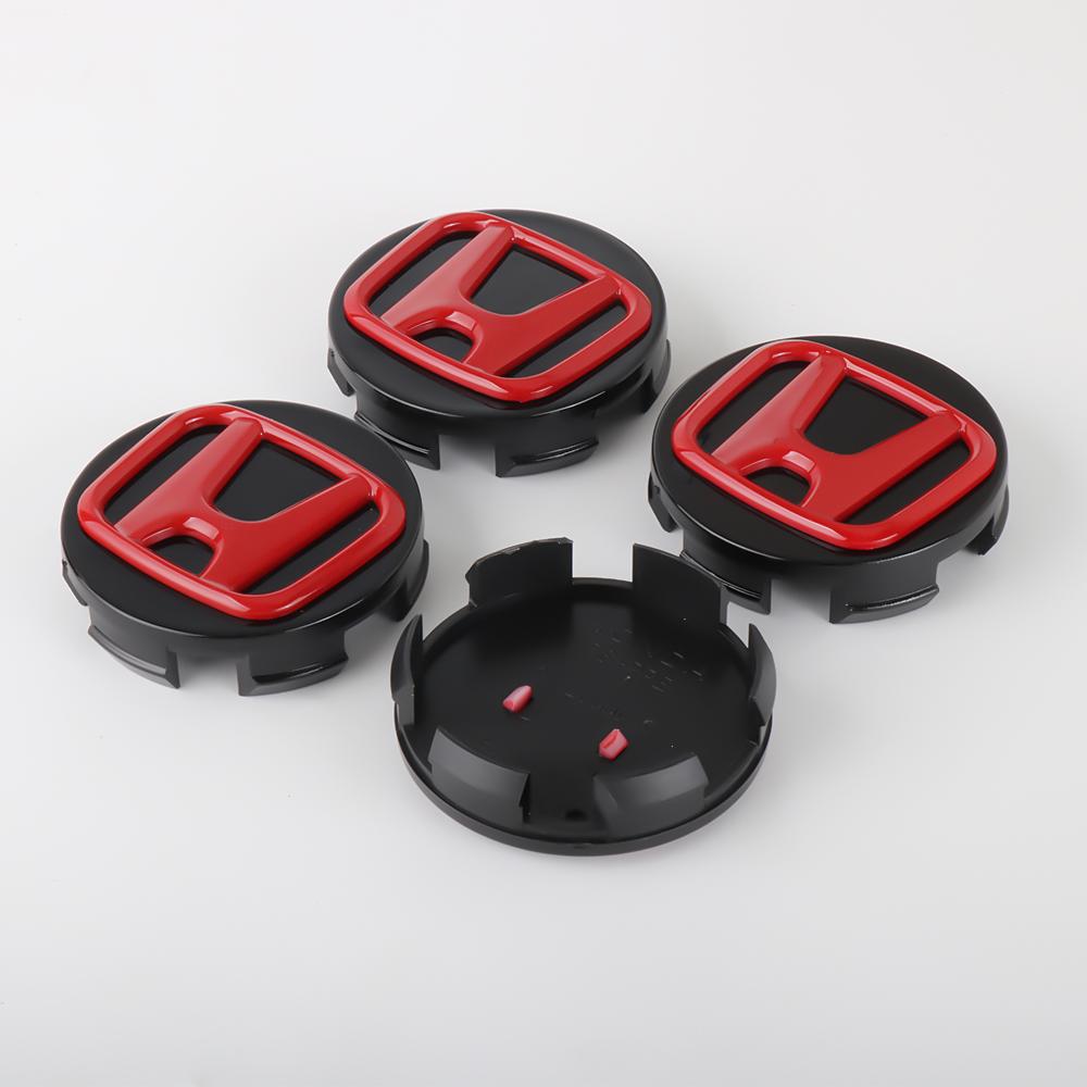 4pcs Set Car Wheel Center Hub Caps 56/58/60/69mm Accessories for Honda Type R Type S VTEC DOHC modulo Vezel Legend